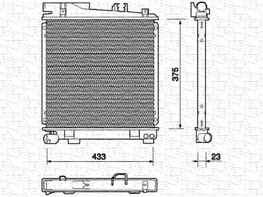 Handler.Part Radiator, engine cooling Magneti Marelli 350213699000 1