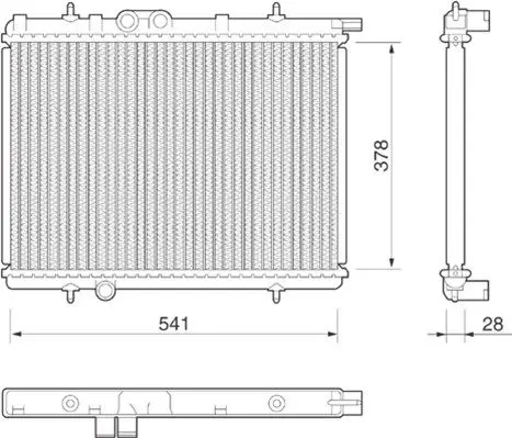 Handler.Part Radiator, engine cooling Magneti Marelli 350213797000 1