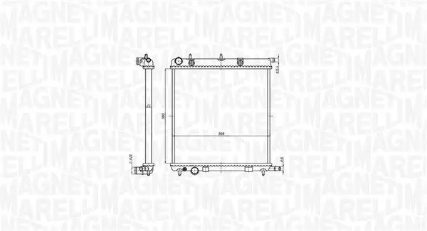 Handler.Part Radiator, engine cooling Magneti Marelli 350213819000 1