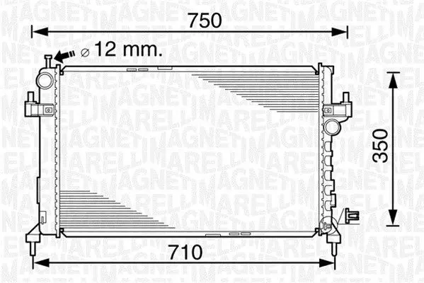 Handler.Part Radiator, engine cooling Magneti Marelli 350213828000 1