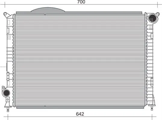 Handler.Part Radiator, engine cooling Magneti Marelli 350213860000 1