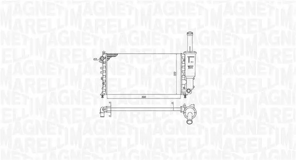 Handler.Part Radiator, engine cooling Magneti Marelli 350213902000 2