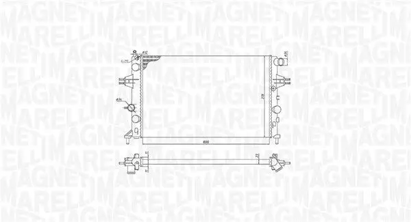 Handler.Part Radiator, engine cooling Magneti Marelli 350213970000 1