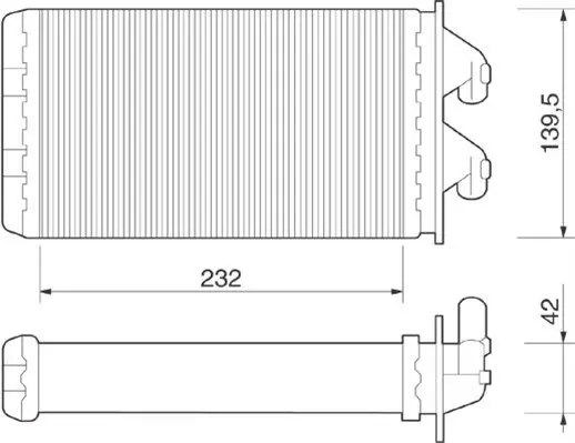 Handler.Part Heat exchanger, interior heating Magneti Marelli 350218213000 1