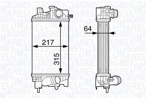 Handler.Part Intercooler, charger Magneti Marelli 351319203010 1