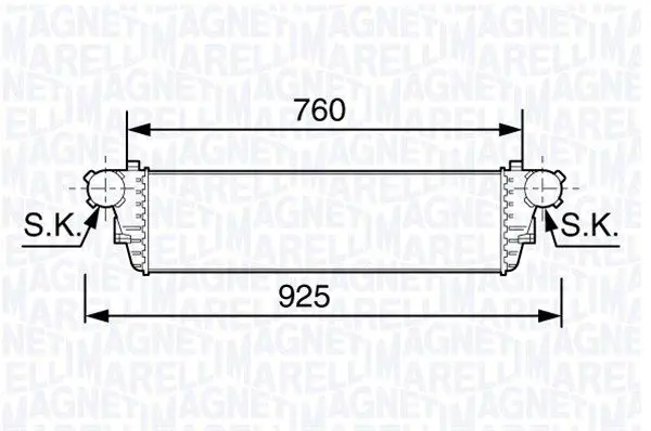 Handler.Part Intercooler, charger Magneti Marelli 351319203480 1