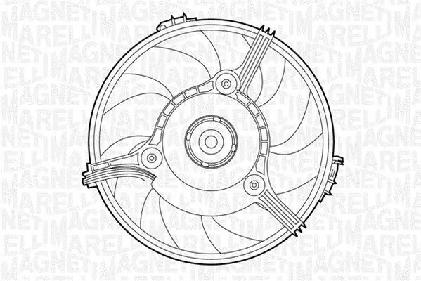 Handler.Part Fan, radiator Magneti Marelli 069422263010 1