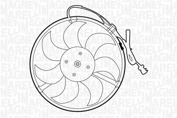 Handler.Part Fan, radiator Magneti Marelli 069422274010 1