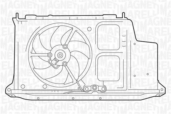 Handler.Part Fan, radiator Magneti Marelli 069422282010 1