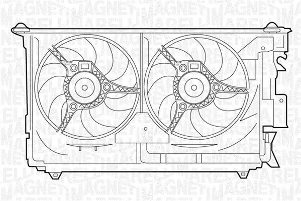 Handler.Part Fan, radiator Magneti Marelli 069422284010 1