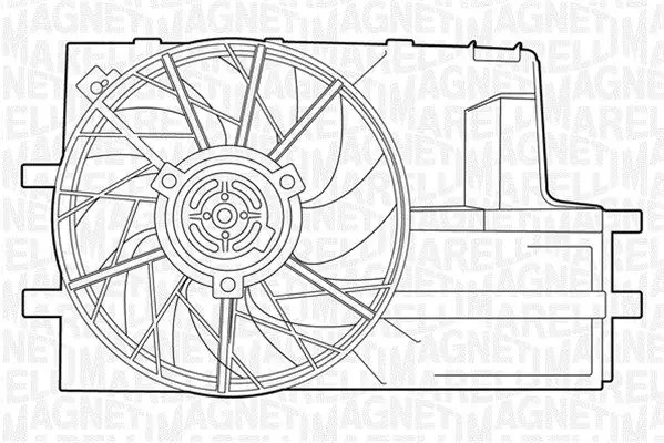 Handler.Part Fan, radiator Magneti Marelli 069422324010 1