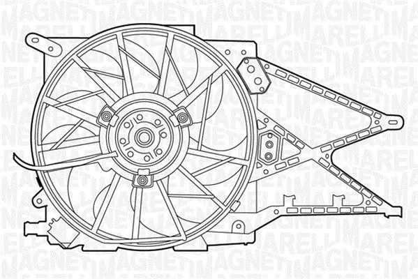 Handler.Part Fan, radiator Magneti Marelli 069422330010 1