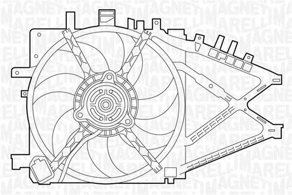 Handler.Part Fan, radiator Magneti Marelli 069422338010 1