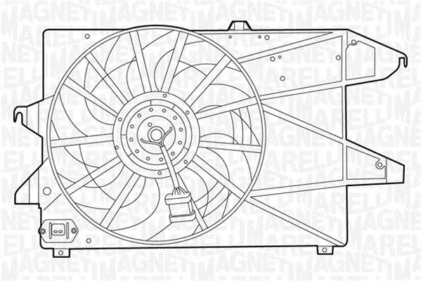 Handler.Part Fan, radiator Magneti Marelli 069422396010 1