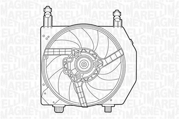 Handler.Part Fan, radiator Magneti Marelli 069422397010 1