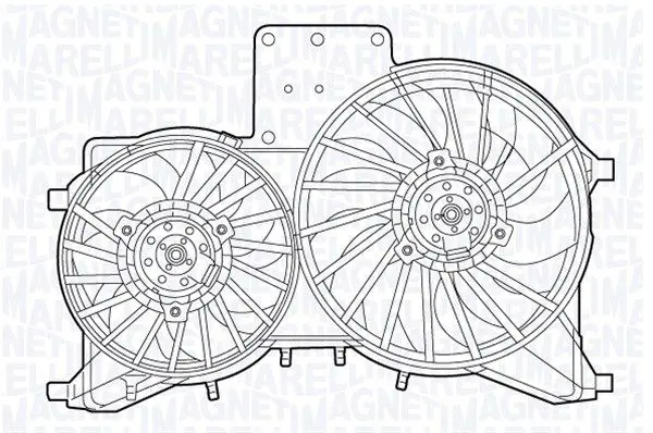 Handler.Part Fan, radiator Magneti Marelli 069422542010 1