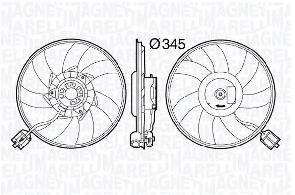 Handler.Part Fan, radiator Magneti Marelli 069422587010 1