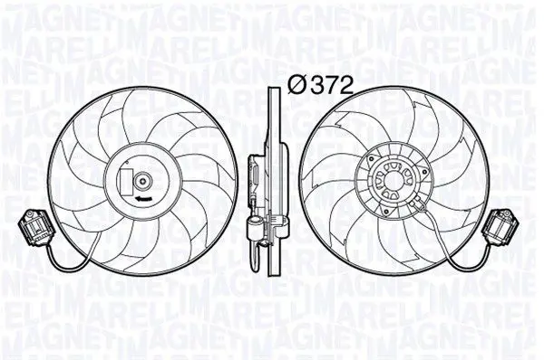 Handler.Part Fan, radiator Magneti Marelli 069422588010 1