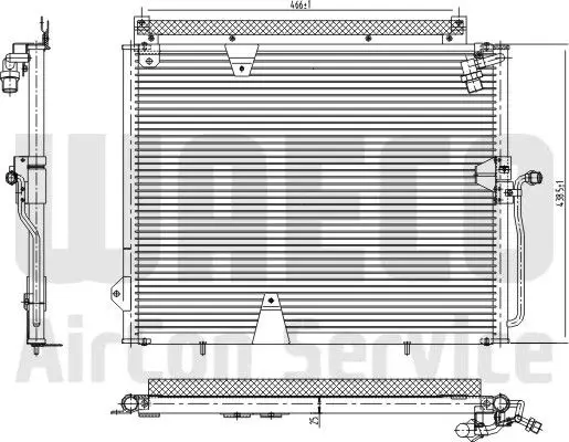 Handler.Part Condenser, air conditioning WAECO 8880400004 2