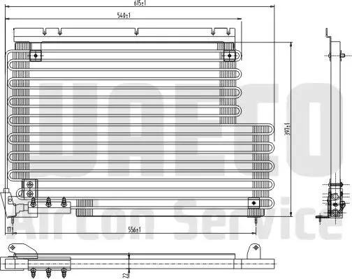 Handler.Part Condenser, air conditioning WAECO 8880400104 2