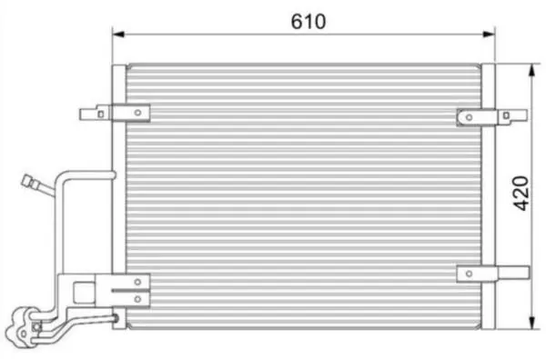 Handler.Part Condenser, air conditioning WAECO 8880400186 2