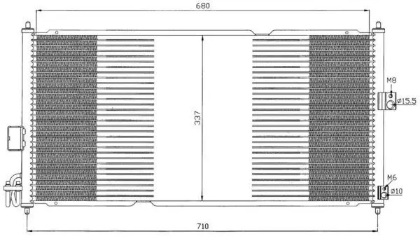 Handler.Part Condenser, air conditioning WAECO 8880400274 2