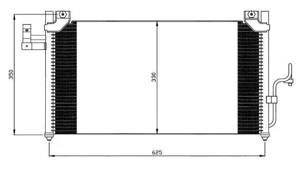 Handler.Part Condenser, air conditioning WAECO 8880400348 2