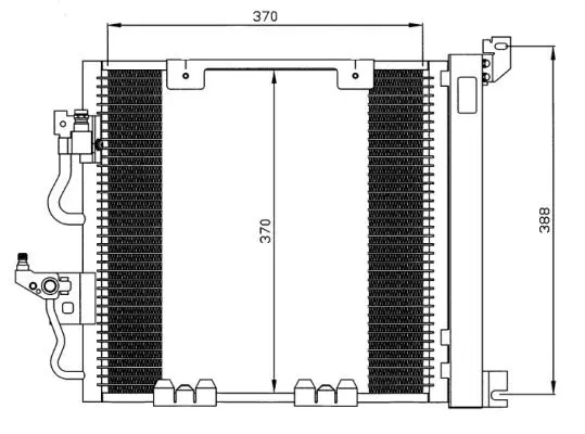 Handler.Part Condenser, air conditioning WAECO 8880400365 2