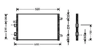 Handler.Part Condenser, air conditioning WAECO 8880400298 2