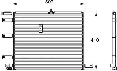 Handler.Part Condenser, air conditioning WAECO 8880400098 2