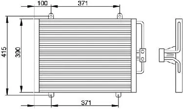 Handler.Part Condenser, air conditioning WAECO 8880400091 2