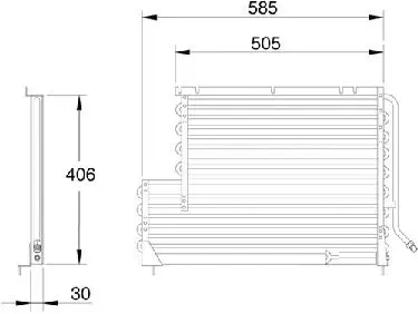 Handler.Part Condenser, air conditioning WAECO 8880400043 2