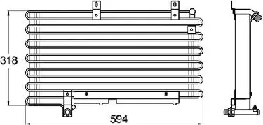 Handler.Part Condenser, air conditioning WAECO 8880400054 2