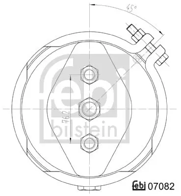 Handler.Part Diaphragm brake cylinder Febi 07082 2