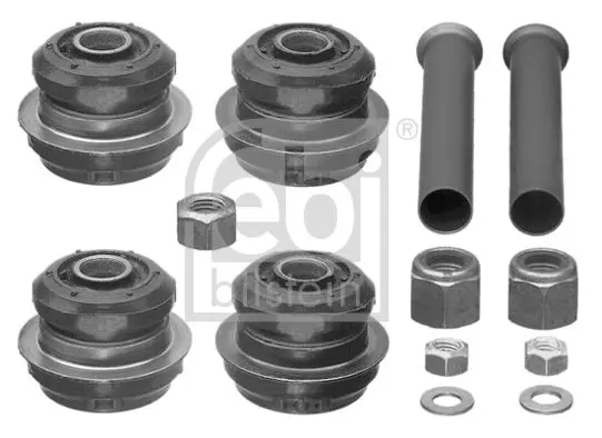 Handler.Part Mounting kit, control lever Febi 09674 1