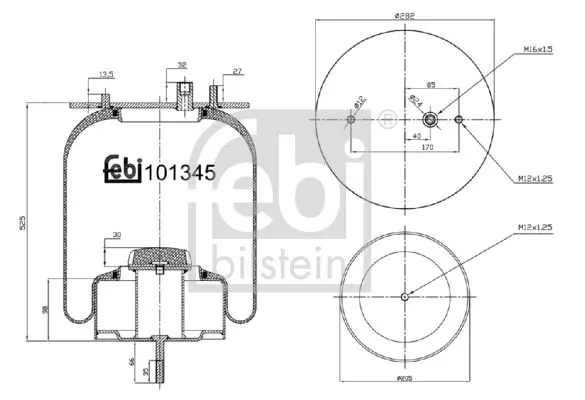 Handler.Part Boot, air suspension Febi 101345 1