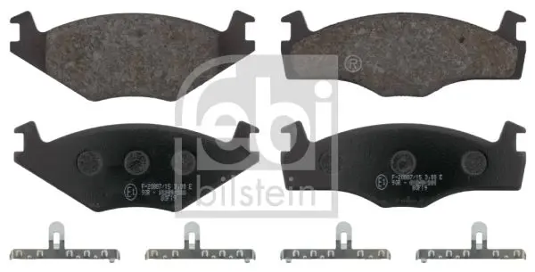 Handler.Part Brake pad set, disc brake Febi 16076 1