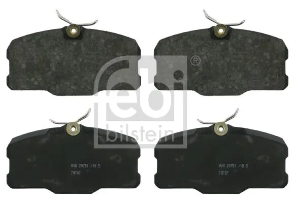 Handler.Part Brake pad set, disc brake Febi 16248 1