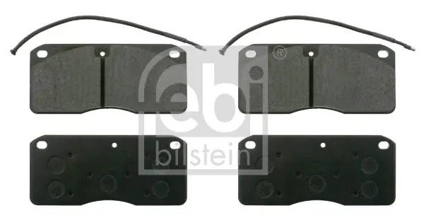 Handler.Part Brake pad set, disc brake Febi 16572 1