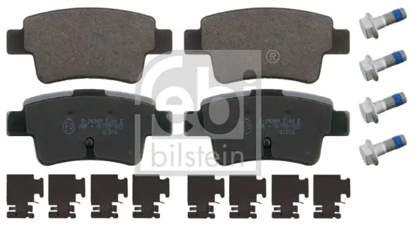 Handler.Part Brake pad set, disc brake Febi 16880 1