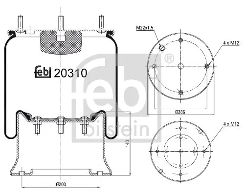 Handler.Part Boot, air suspension Febi 20310 1