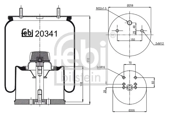 Handler.Part Boot, air suspension Febi 20341 1