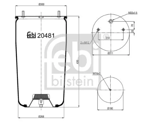 Handler.Part Boot, air suspension Febi 20481 1