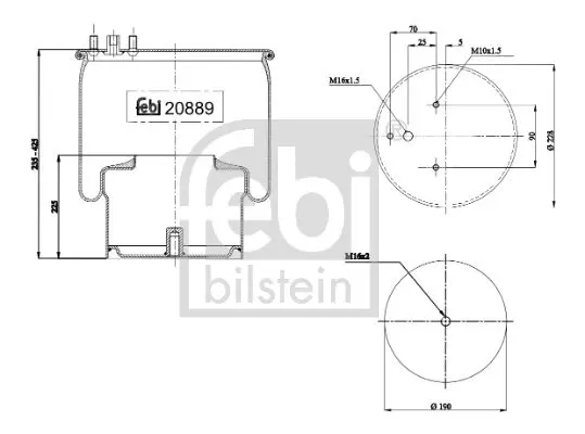 Handler.Part Boot, air suspension Febi 20889 1