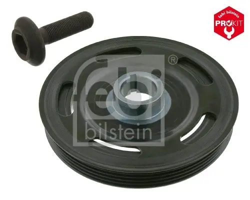 Handler.Part Belt pulley, crankshaft Febi 33528 1