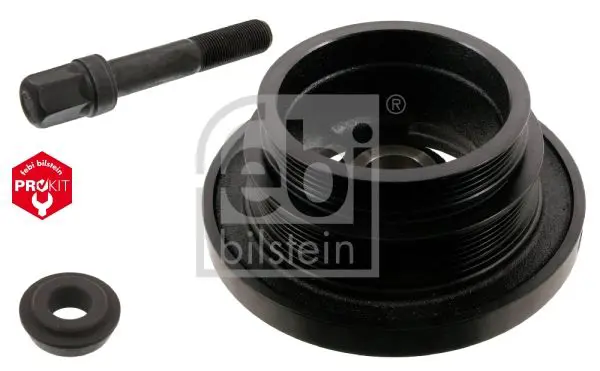 Handler.Part Belt pulley, crankshaft Febi 33613 1