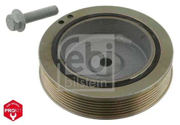 Handler.Part Belt pulley, crankshaft Febi 33708 1