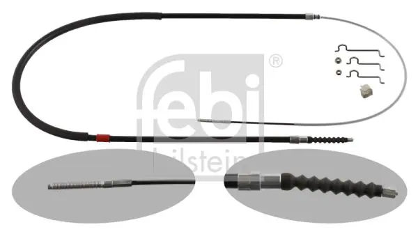 Handler.Part Cable, parking brake Febi 36673 1