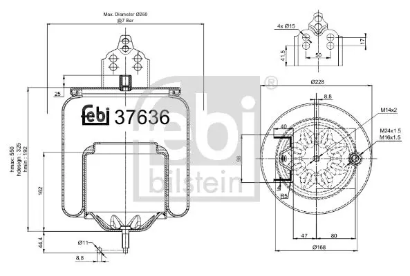 Handler.Part Boot, air suspension Febi 37636 1