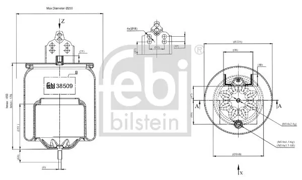 Handler.Part Boot, air suspension Febi 38509 1